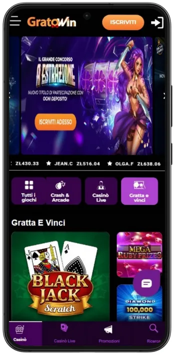 Gratowin Casinogratta e vinchi