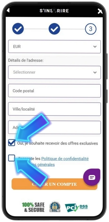 Consentement politique de confidentialité