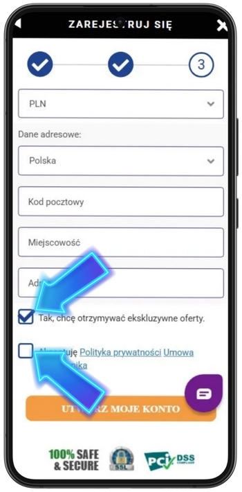 Zgoda na politykę prywatności